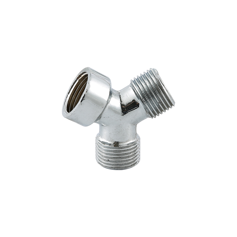 YT7028 Messingstecker, poliert und verchromt1/2"